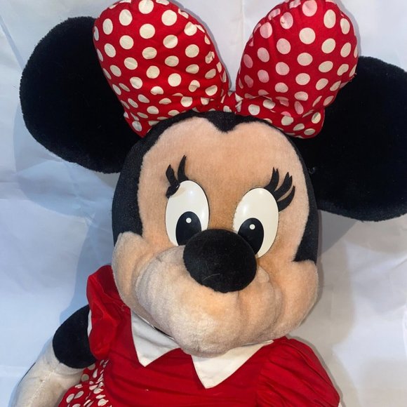 Vintage Disneyland  Large Jumbo 26" MINNIE MOUSE Plush Stuffed Animal Toy - Picture 6 of 10